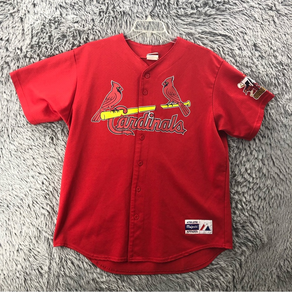 Majestic Jersey St Louis Cardinals Baseball McGwire Vintage Unisex XL Logo